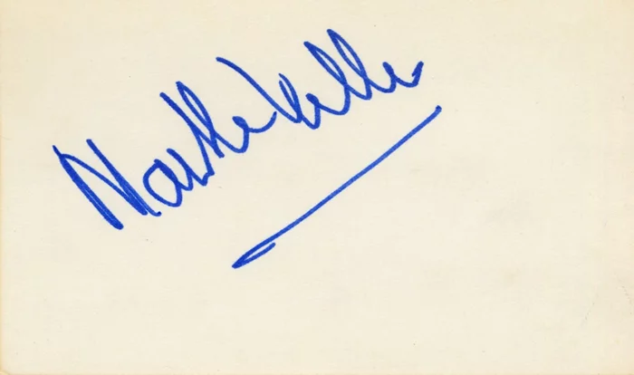 Marthe Keller autograph