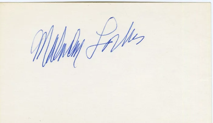 Malcolm Forbes autograph