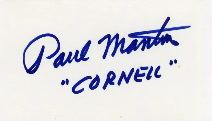 Paul Mantee autograph