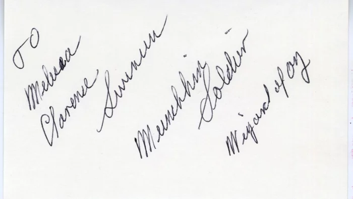 August Clarence Swenson autograph