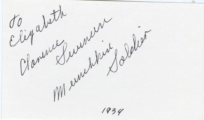 August Clarence Swenson autograph