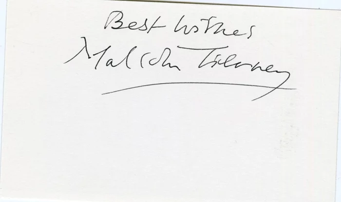 Malcolm Tierney autograph