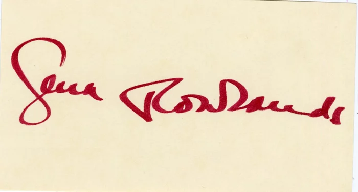 Gena Rowlands autograph