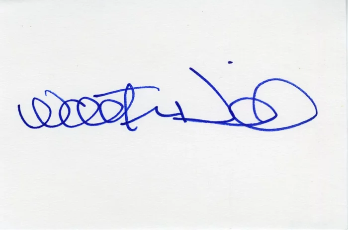Walter Hill autograph