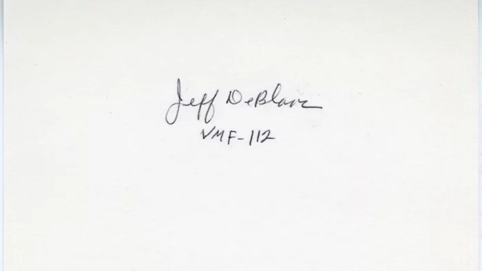 Jefferson DeBlanc autograph