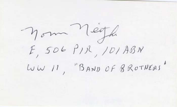 Norman Neitzke autograph