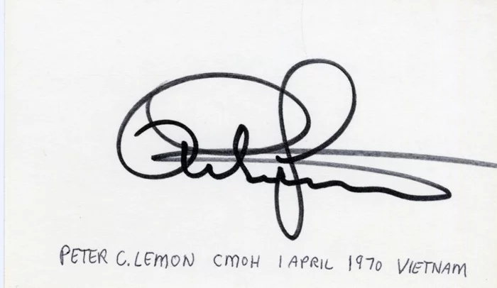 Peter C. Lemon autograph