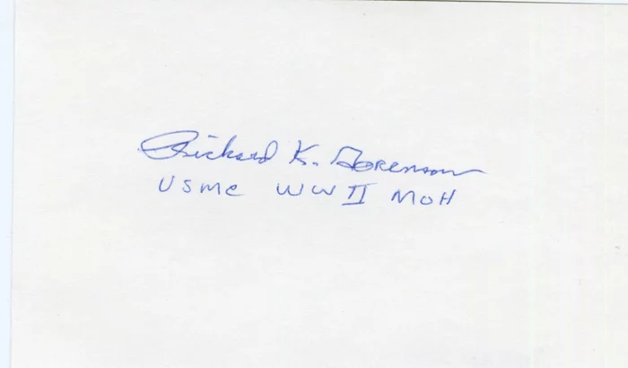 Richard Sorenson autograph