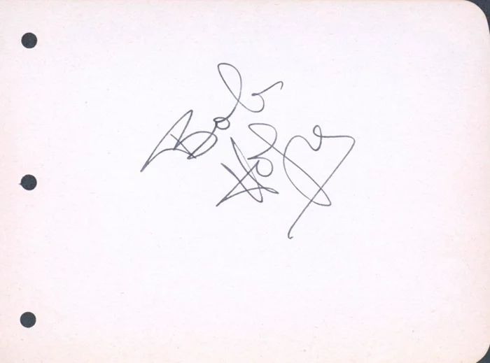 Bob Hope autograph