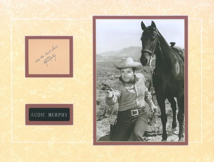 Audie Murphy autograph