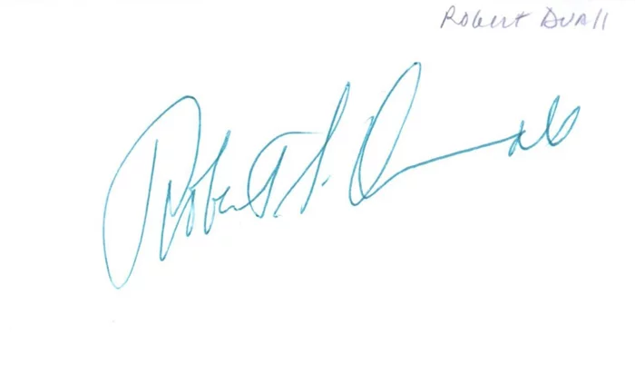 Robert Duvall autograph