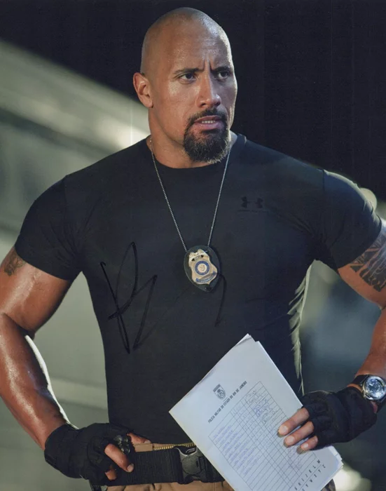 Dwayne Johnson autograph