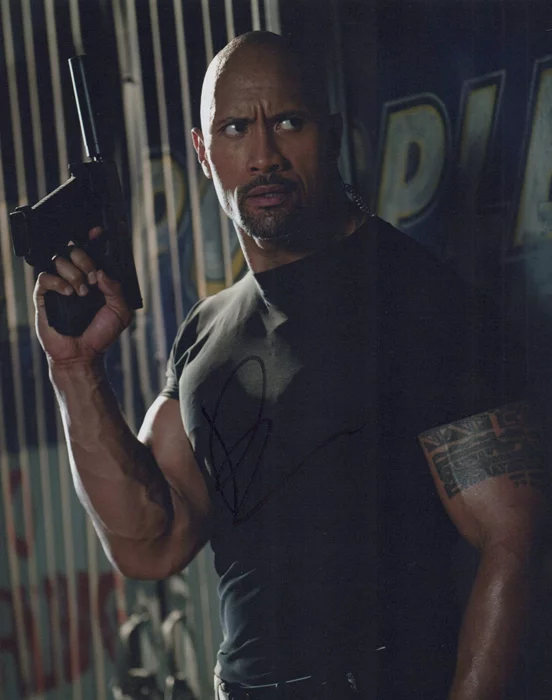 Dwayne Johnson autograph