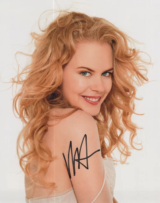 Nicole Kidman autograph