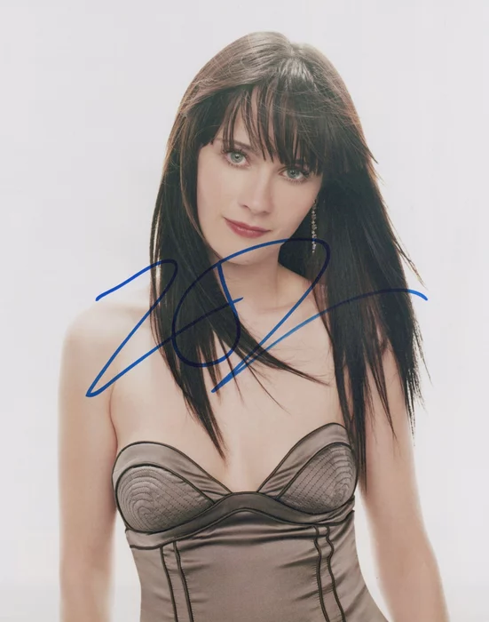 Zooey Deschanel autograph