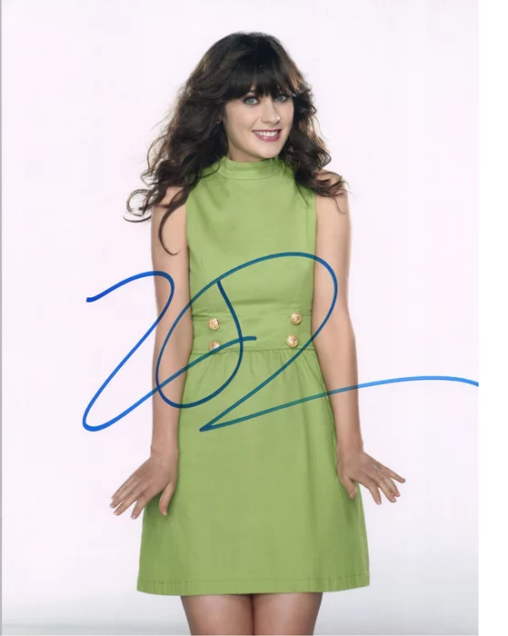 Zooey Deschanel autograph