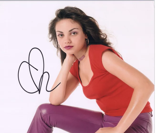 Mila Kunis autograph