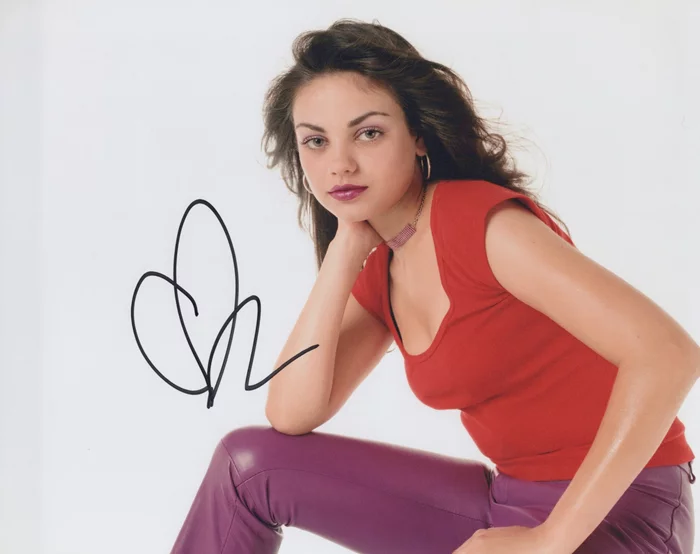 Mila Kunis autograph
