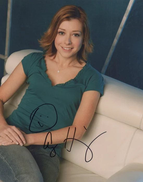 Alyson Hannigan autograph