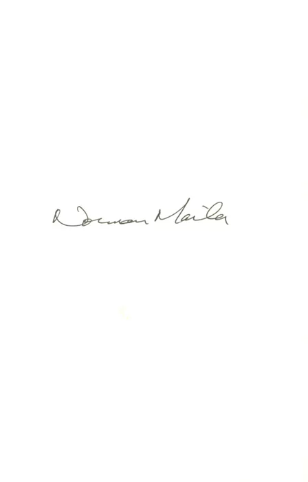 Norman Mailer autograph