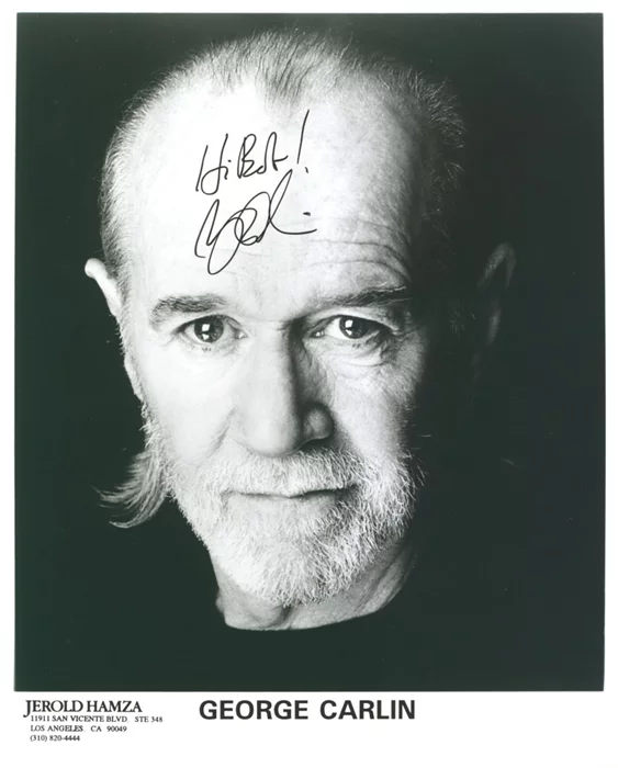 George Carlin autograph