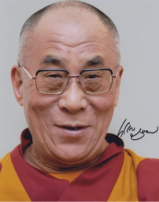 Dalai Lama autograph