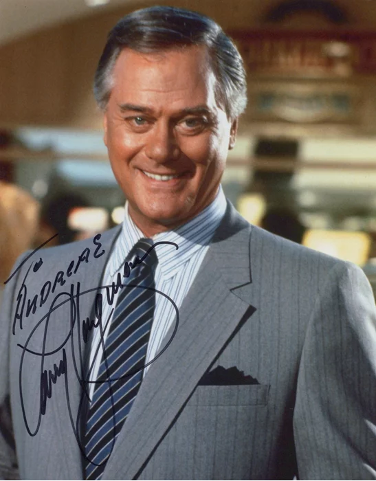Larry Hagman autograph