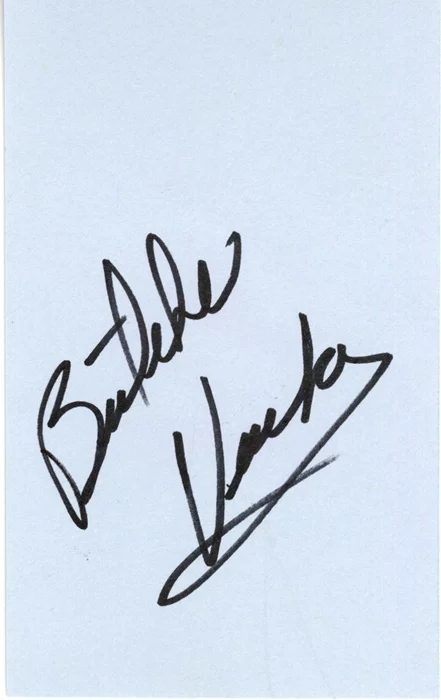 Butcher Vachon autograph