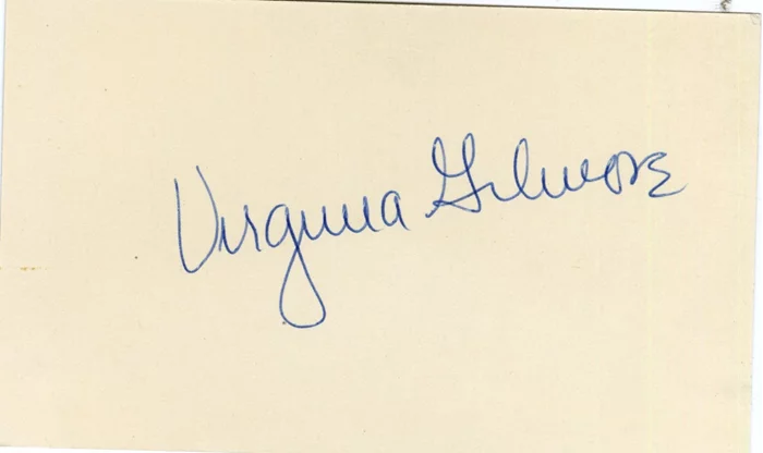 Virginia Gilmore autograph