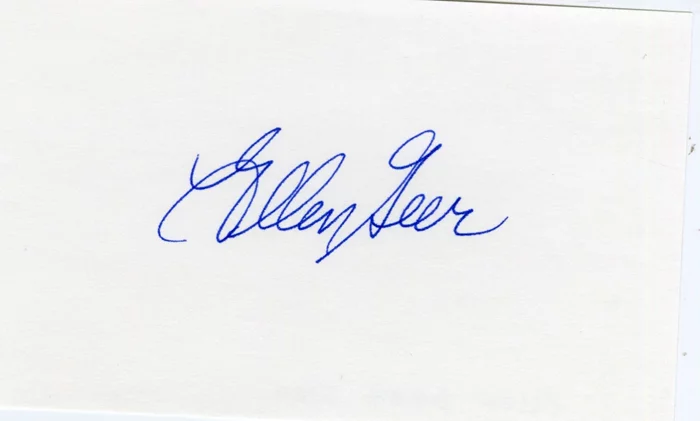 Ellen Geer autograph