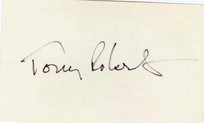 Tony Roberts autograph