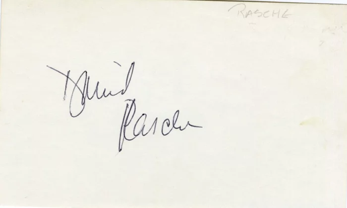 David Rasche autograph