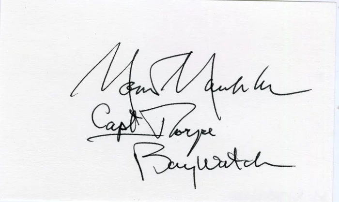 Monte Markham autograph