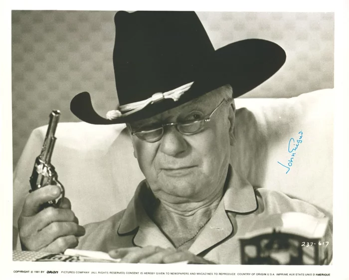 John Gielgud autograph