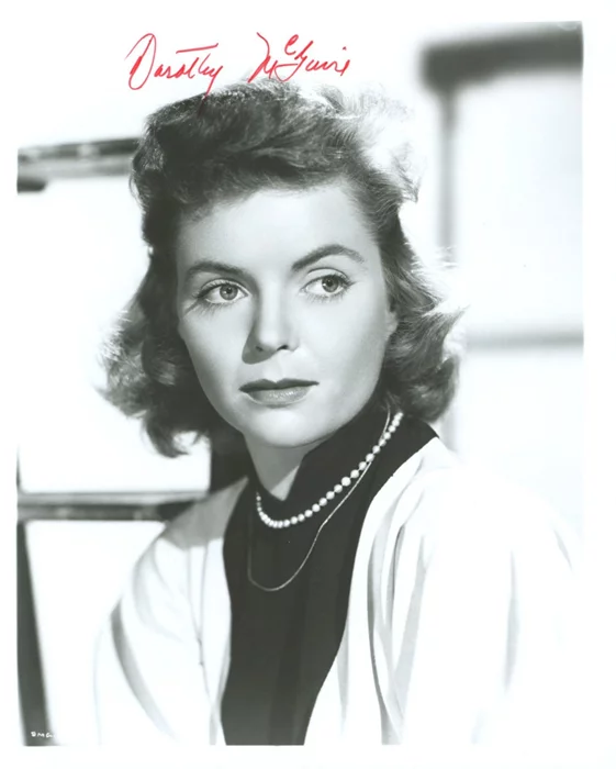 Dorothy McGuire autograph