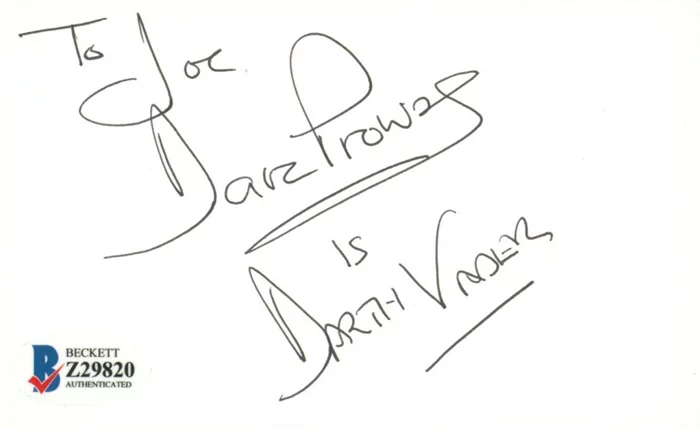 Dave Prowse autograph