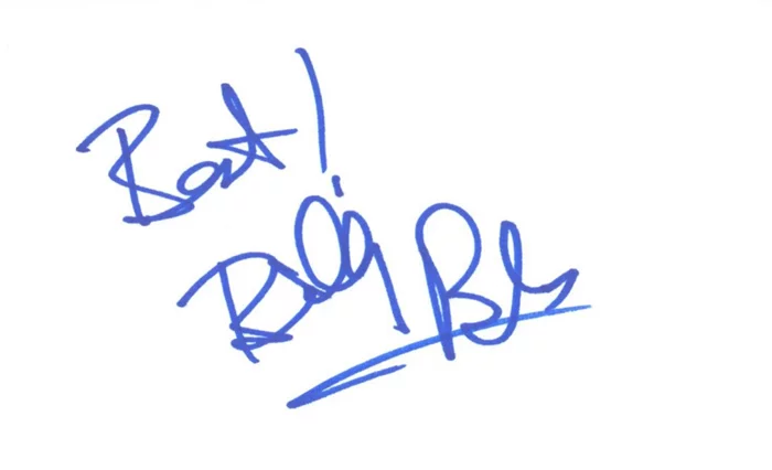 Billy Bob Thornton autograph