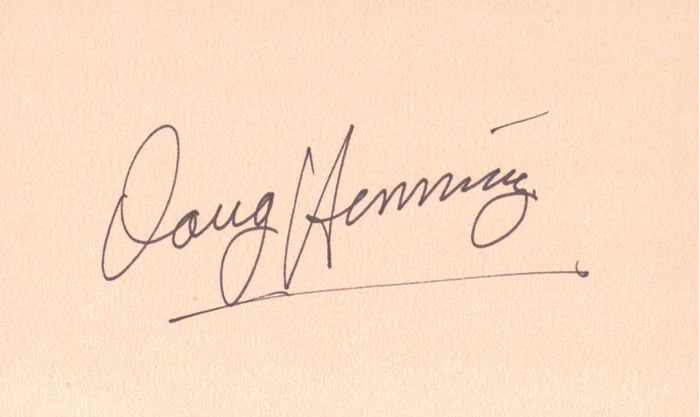 Doug Henning autograph