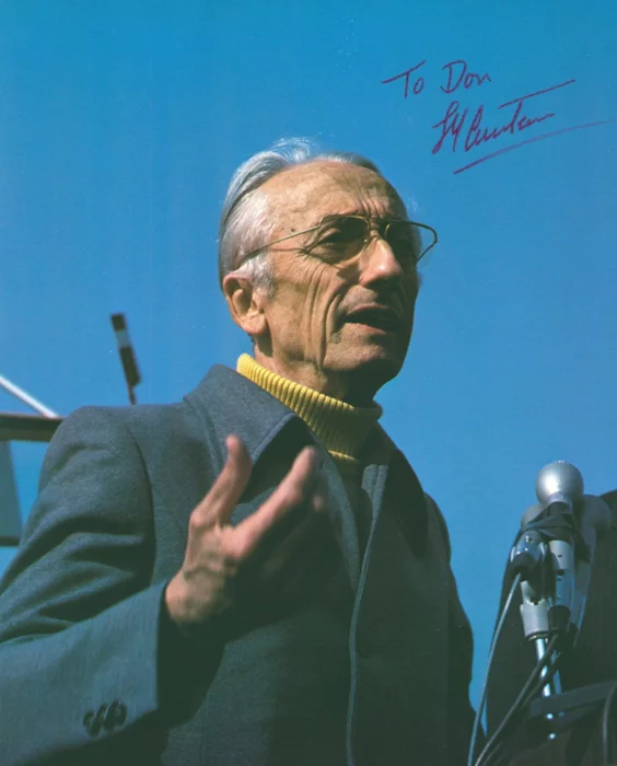 Jacques Cousteau autograph