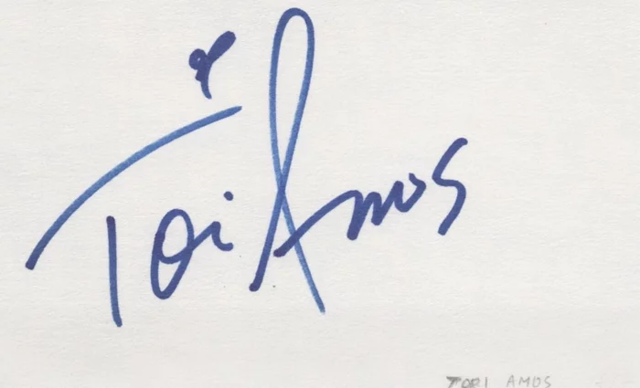 Tori Amos autograph