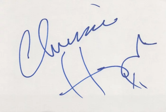 Chrissie Hynde autograph