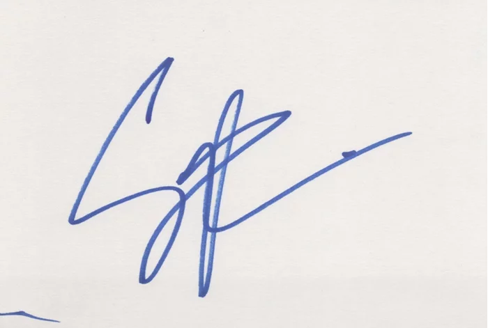 Enrique Iglesias autograph