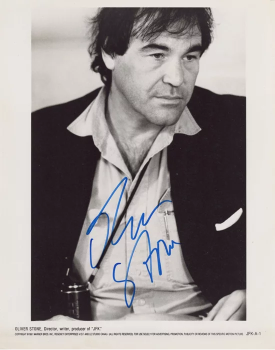 Oliver Stone autograph