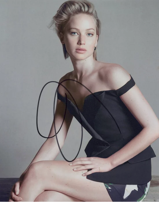 Jennifer Lawrence autograph