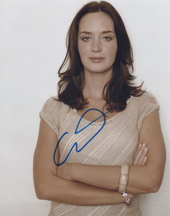 Emily Blunt autograph