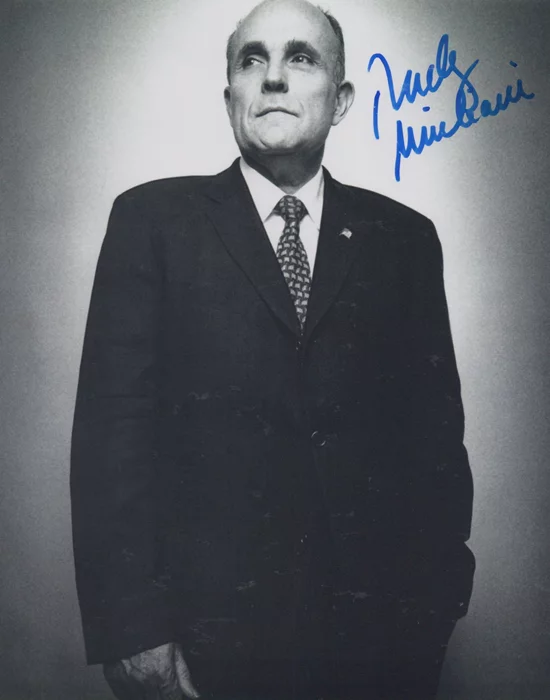 Rudy Giuliani autograph