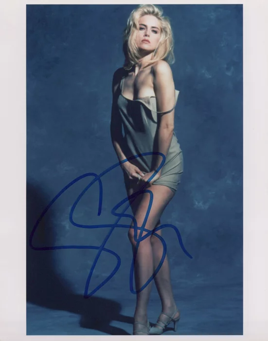 Sharon Stone autograph