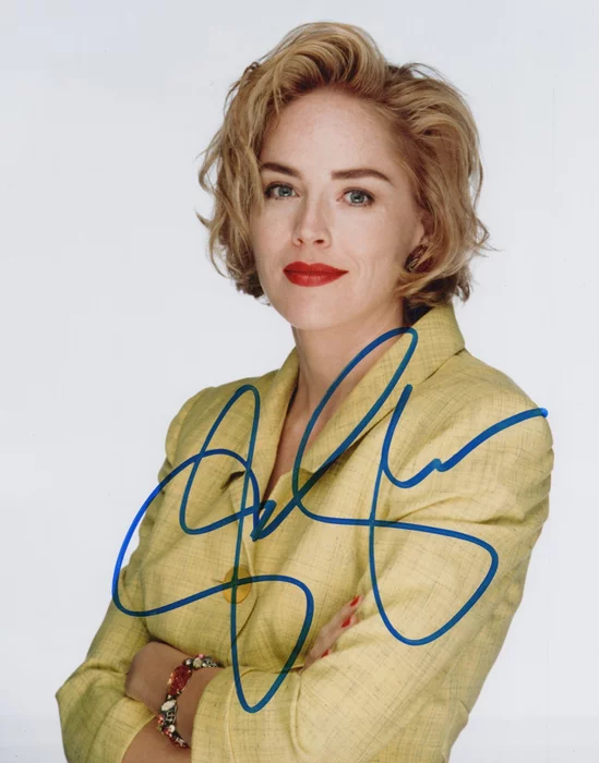 Sharon Stone autograph
