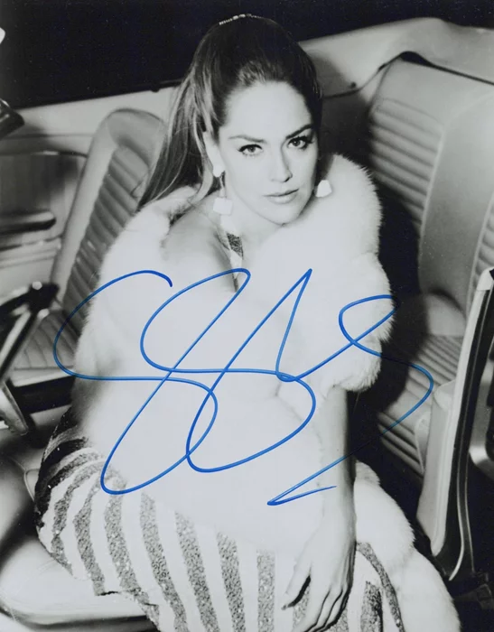 Sharon Stone autograph