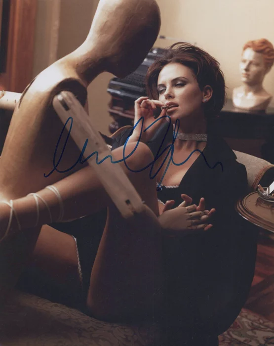 Charlize Theron autograph